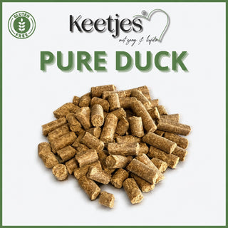Keetjes Pure Duck graanvrije koudgeperste hondenbrokken met eend