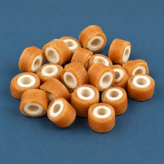 Zachte beloningssnacks met 50% zalm en 29% kip