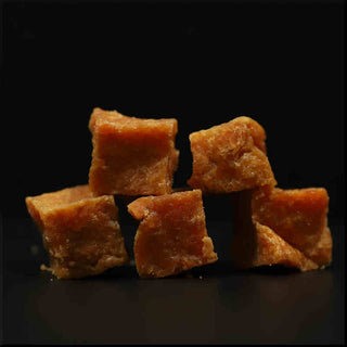 Crunchy zalmfilet cubes - Keetjes